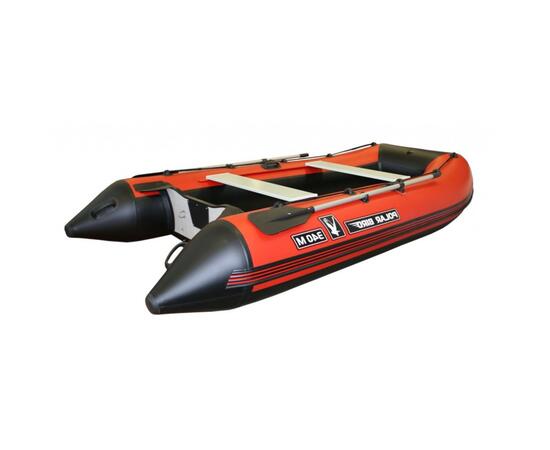Надувная лодка Polar Bird 385 M Merlin Кречет НДНД черный красный