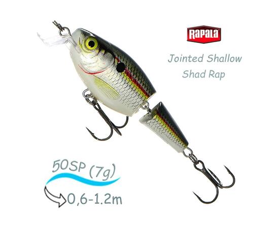 Воблер RAPALA Jointed Shallow Shad Rap 05, SD