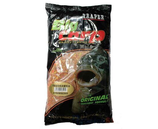 Прикормка TRAPER BIG CARP 1 кг КЛУБНИКА