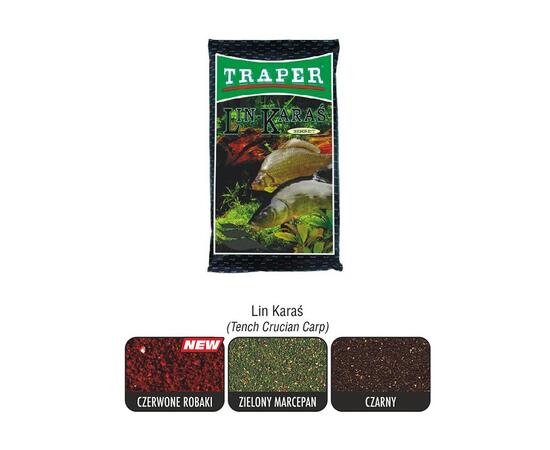 Прикормка Traper SEKRET 1kg "Линь-Карась" зеленый марципан