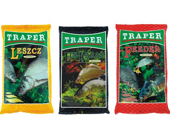 Прикормка TRAPER SEKRET 1 kг "Фидер" черный