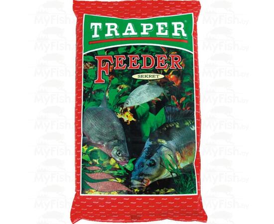 Прикормка Traper SEKRET 1kg "Фидер" красный