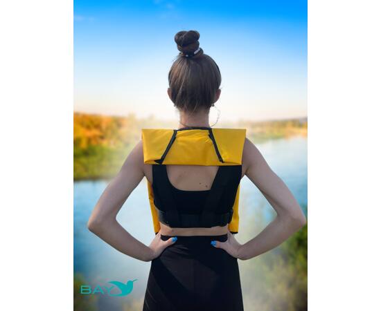 Жилет самонадувающийся страховочный LifeJacket желтый