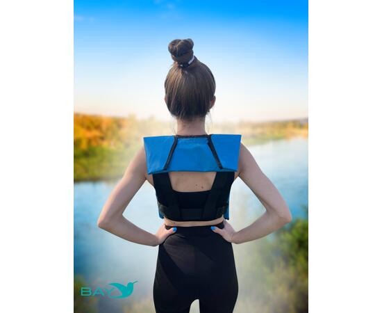 Жилет самонадувающийся страховочный LifeJacket голубой
