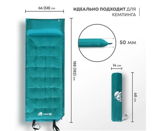 Коврик туристический RSP Forest 50, зеленый