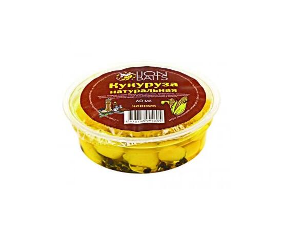 Lion baits Кукуруза натуральная в пластиковой банке (запайка) "Чеснок" 60мл