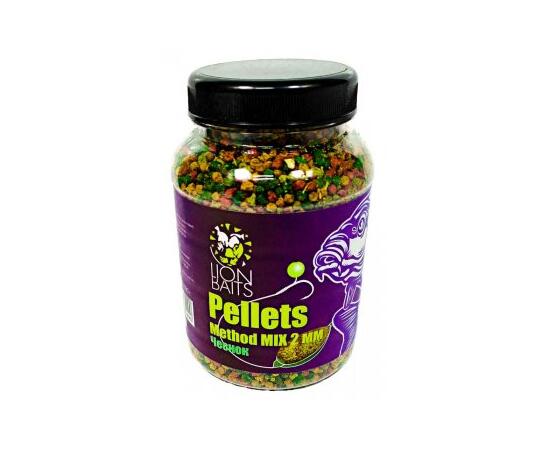 Пеллетс методный Method Mix pellets "Чеснок" 2мм - 300гр (банка)