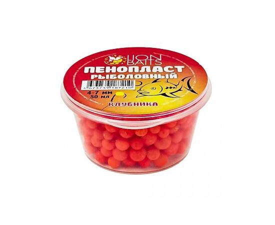 Lion Baits Пенопласт рыболовный "Клубника" (красный) 4-7мм 50мл