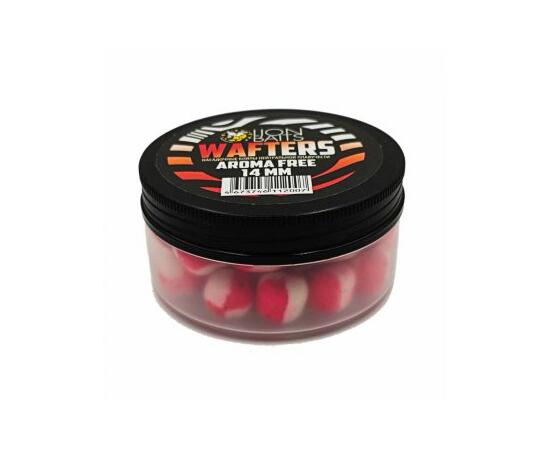 Бойлы нейтральной плавучести (Wafters) "Aroma Free" (без аромы) красно-белый 14мм