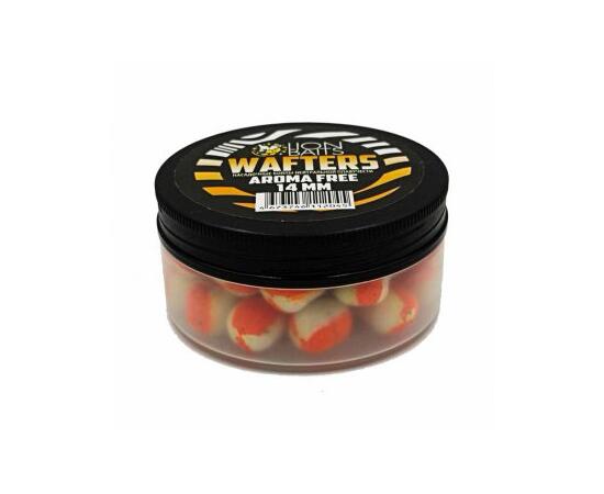 Бойлы нейтральной плавучести (Wafters) "Aroma Free" (без аромы) бело-оранж 14мм