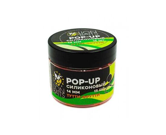 Lion Baits Бойлы плавающие Pop-Up Силиконовый "Тутти-Фрутти" 14мм (15шт)