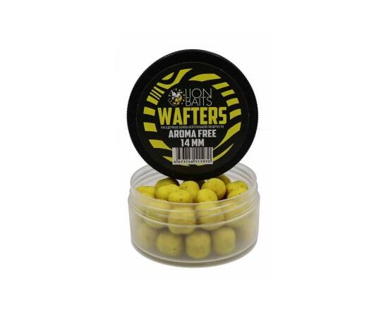 Бойлы нейтральной плавучести (Wafters) "Aroma Free" (без аромы) желтый 14мм