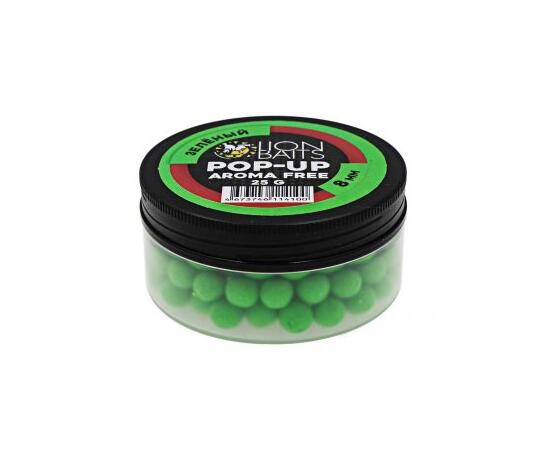 Lion Baits Бойлы плавающие Pop-Up "Aroma Free" (без аромы) зеленый 8 мм