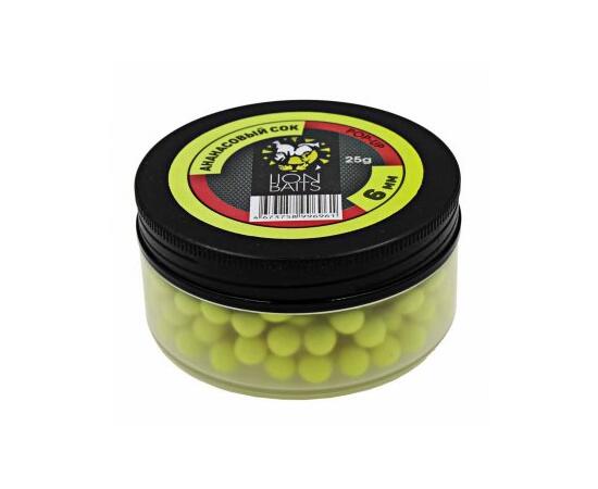 Lion Baits Бойлы плавающие Pop-Up "Ананасовый сок" 6 мм - 25гр