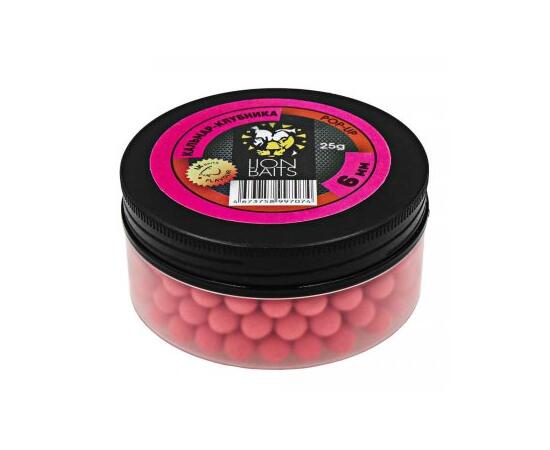 Lion Baits Бойлы плавающие Pop-Up "Кальмар-Клубника" 6 мм - 25гр