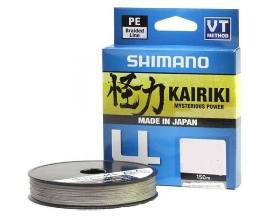 Шнур плетеный SHIMANO Kairiki 4 150m 0,13mm 7,4kg Steel Gray