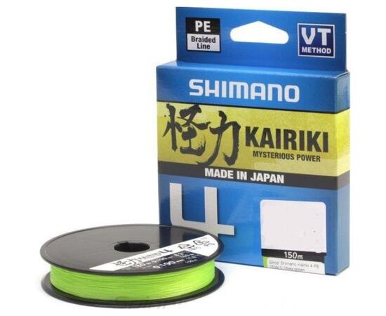 Шнур плетеный SHIMANO Kairiki 4 150m 0,10mm 6,8kg M Green
