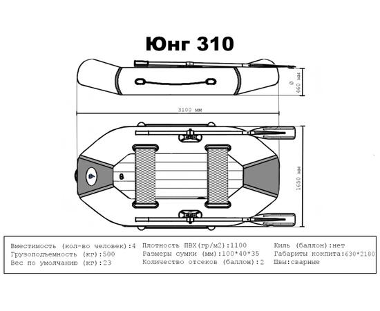 Лодка ПВХ Big Boat Юнг 310