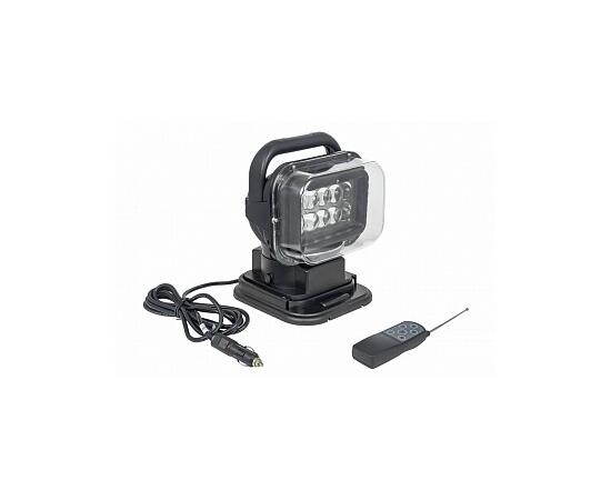 Фара-искатель Bay 12V 50W LED с дистанционным управлением, черный (200х240х200мм) (арт.CH001-BL)