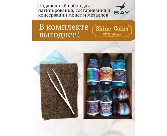 Подарочный набор Shine Coins для патинирования, состаривания и консервации монет и металлов