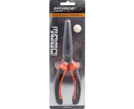 Плоскогубцы SAVAGE GEAR MP Splitring And Cut Pliers M  17,5cm