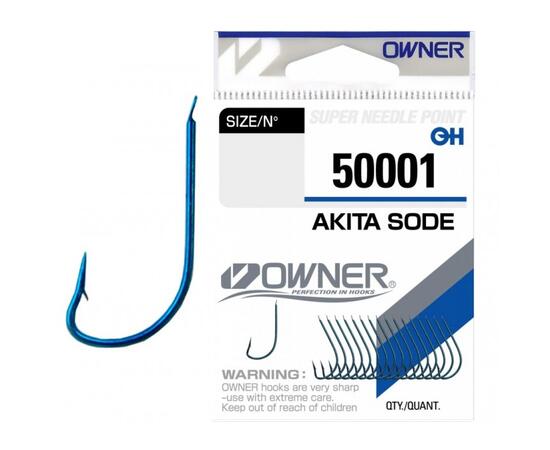 Крючок OWNER Akita Sode blue №6 15шт