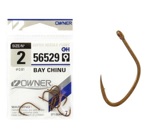 Крючок OWNER Bay Chinu brown №2 7шт
