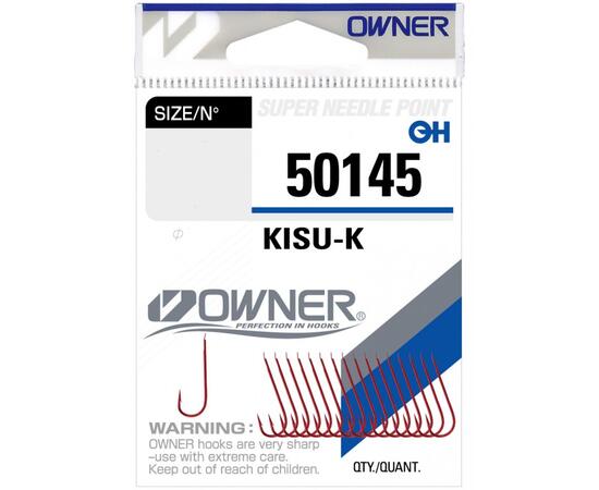 Крючок OWNER Kisu-K red №12 17шт