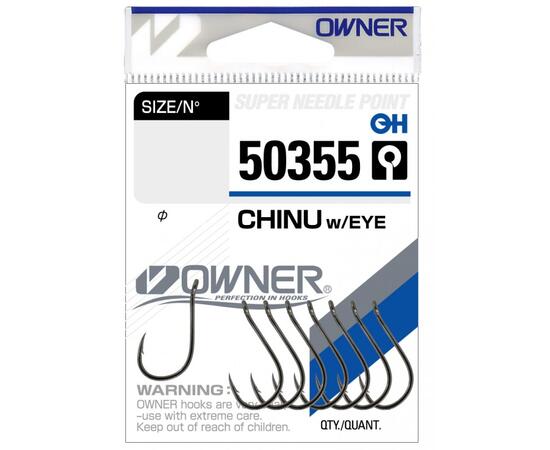 Крючок OWNER Chinu w/eye BC №3/0 5шт