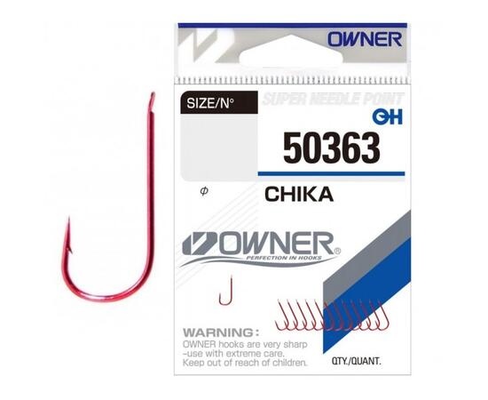 Крючок OWNER Chika red №12 13шт