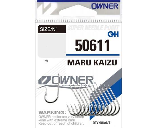 Крючок OWNER  Maru Kaizu nickel №1 10шт