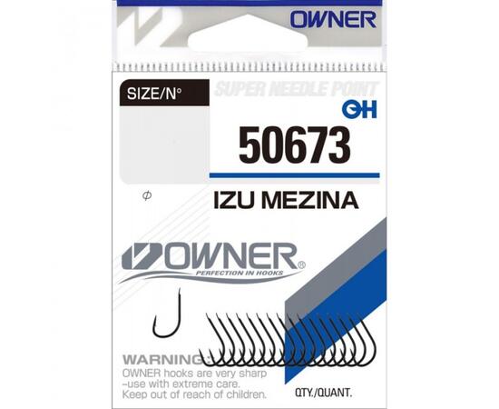 Крючок OWNER Izu Mezina black №5 15шт