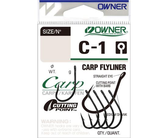 Крючок OWNER Carp Flyliner BC №2 4шт