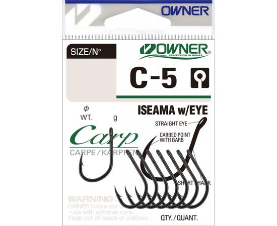 Крючок OWNER Carp Iseama w/eye BC №4 10шт