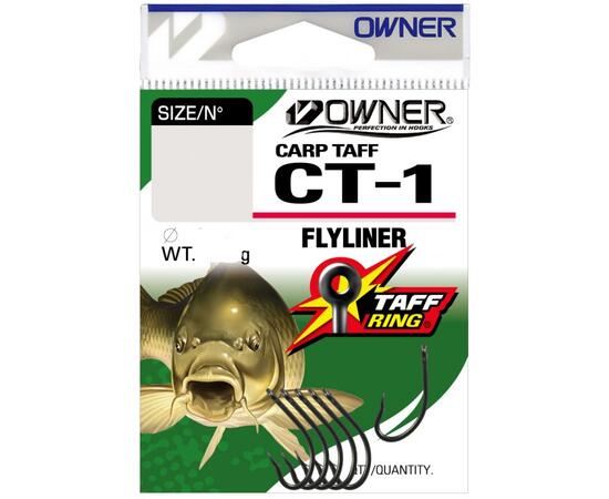 Крючок OWNER Carp Taff Flyliner teflon №2 5шт