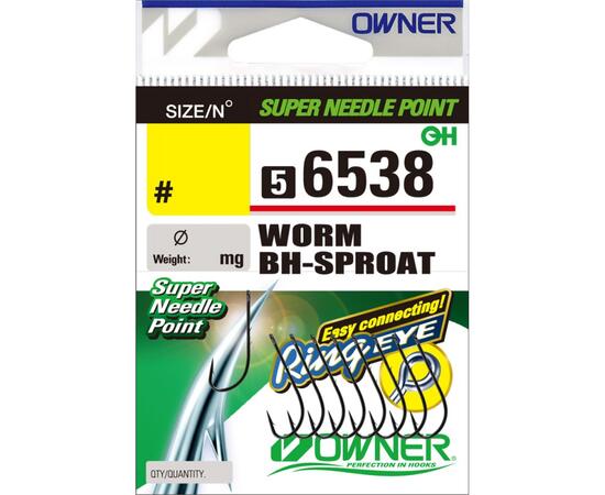 Крючок OWNER Worm BH-Sproat BC №6 9шт