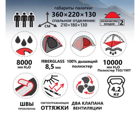 Палатка BTrace Bastion 3 НОВИНКА