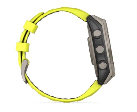 Часы Garmin Fenix 8 - 47 мм Solar Sapphire титан, силиконовый ремешок