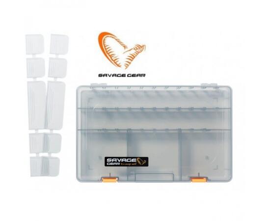 Коробка для приманок SAVAGE GEAR Lurebox 6D Smoke 36X22,5X5cm