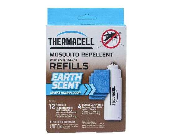 Набор расходных картриджей Thermacell с запахом земли (4 газовых картриджа + 12 пластин)