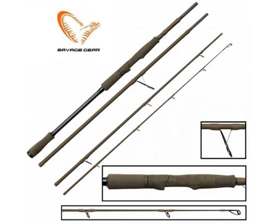 Удилище спиннинговое SAVAGE GEAR SG4 Medium Game 8' 243cm 12-45g 4sec Toray (4х частное)