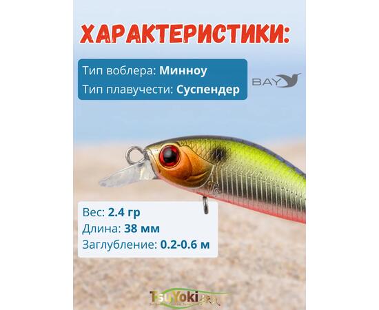 Воблер TsuYoki QUARK 38SP 207R