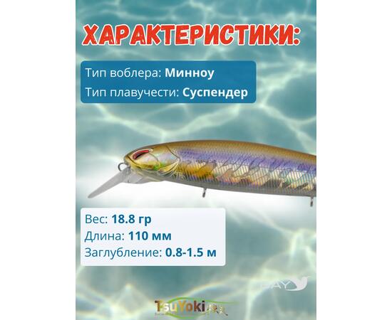 Воблер TsuYoki DIPLOMAT SR 110 SP 200