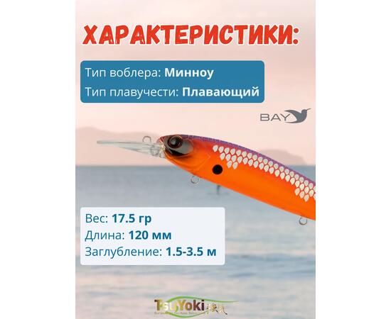 Воблер TsuYoki JASS SR 120F 1119