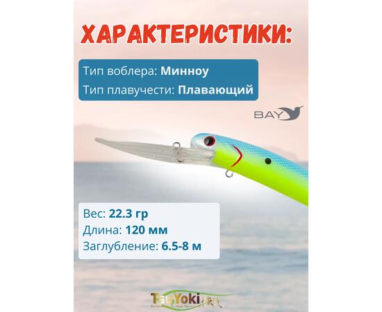 Воблер TsuYoki MAGO 120F L614