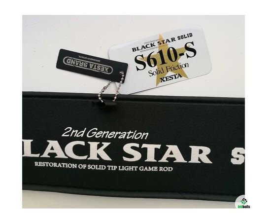 Спиннинг Xesta Black Star Solid 2nd Generation S610-S, 207 см, 0.3-7 г