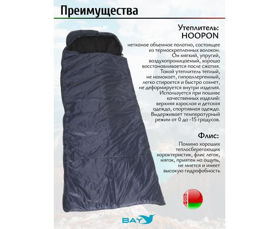 Спальный мешок одеяло с капюшоном ThermoProActive -20 (225x90) синий темный
