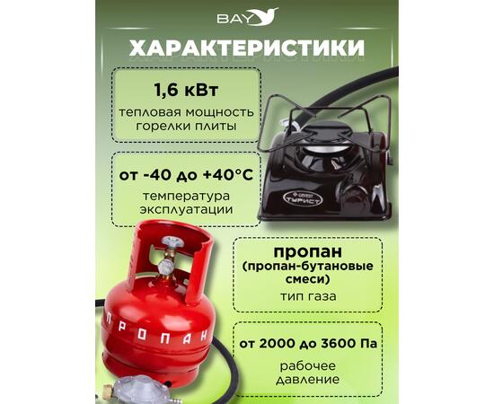 Плита газовая бытовая туристическая ПГТ1-Б Novogaz (новогаз)