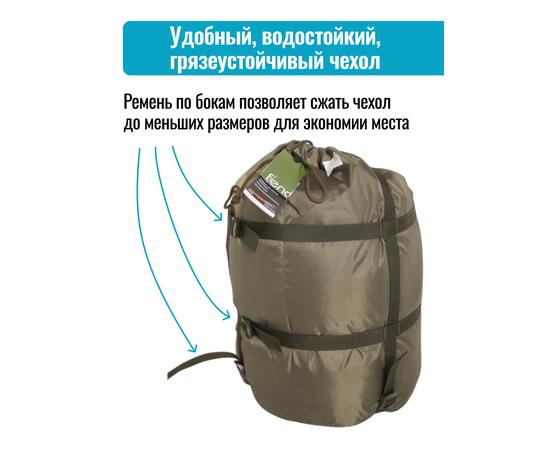 Спальный мешок одеяло с капюшоном ThermoProActive -20 (225x90) хаки