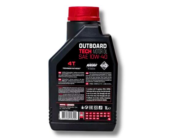 Моторное масло (4-х тактное) Motul Outboard Tech 4T 10W-40 1л